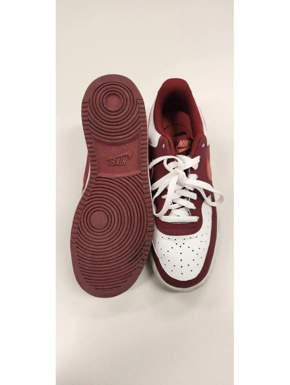 NEW Nike Wmns SIZE 8.5 Court Vision Lo P NBK Team Red White IM1652-601 air dunks